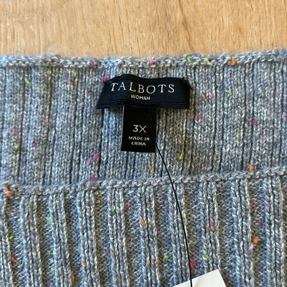 Talbots Rainbow Stripe Sweater size 3X NWT - Picture 6 of 8